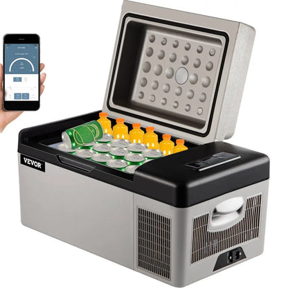 Car Refrigerator 20L Compressor Portable Small Refrigerator Car Refrigerator Freezer Vehicle Car Truck RV Boat Mini Electric