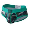 For Camouflage Print Color-Block Briefs Knitted Breathable Quick Dry Anti-Bacterial Low Rise Men's Underwear