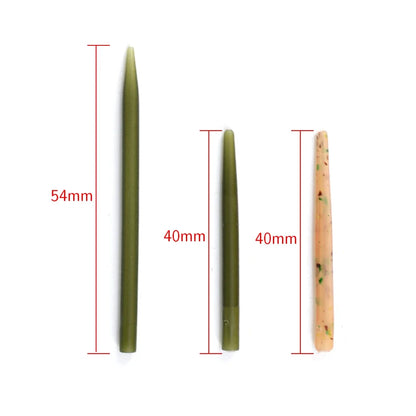 500pcs Carp Fishing Anti Tangle Sleeves Connect with Hook for Carp Fishing Terminal Tackle Camo Green 3 Sizes
