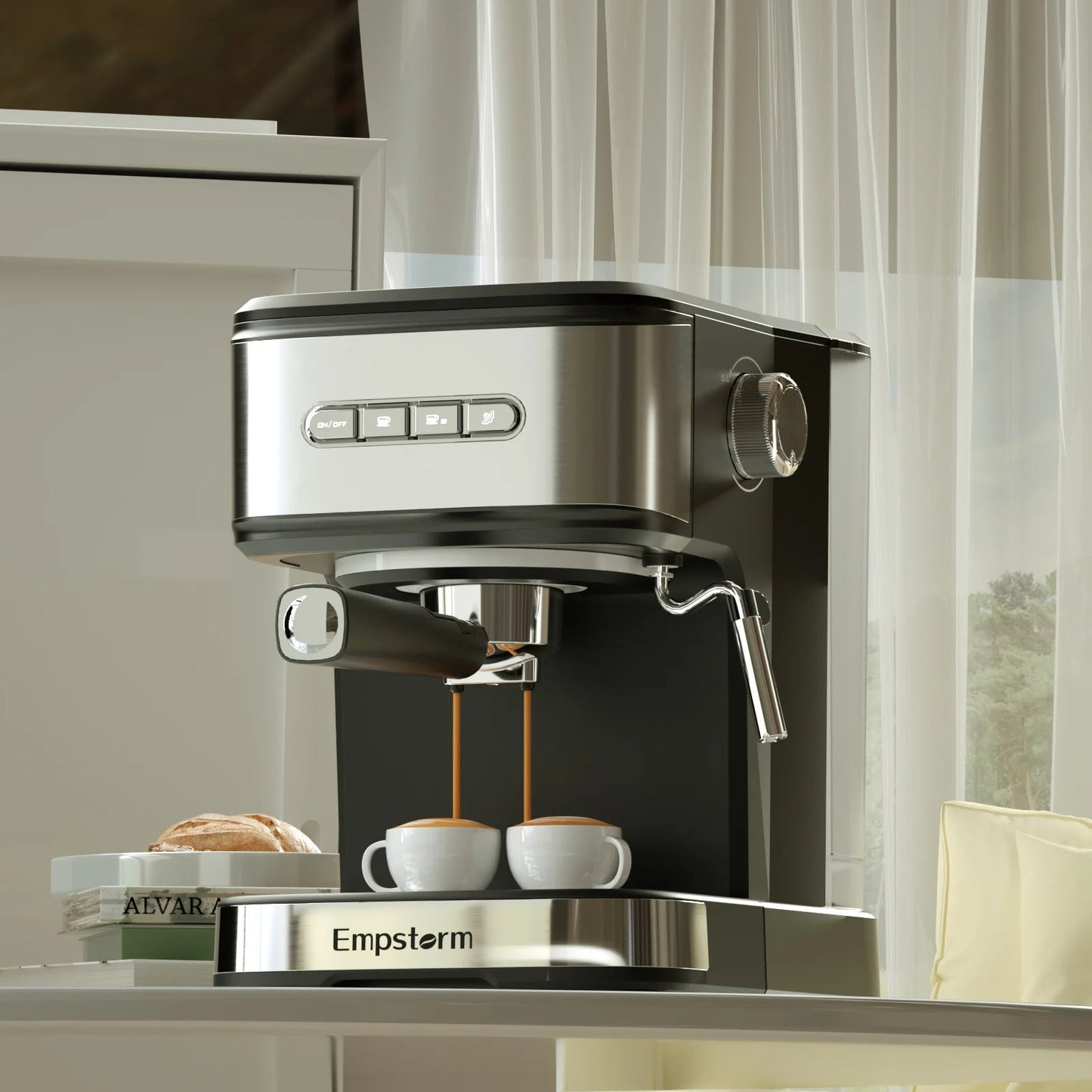 For 01E Electric Espresso Maker Coffee Machine 3-in-1 Household Use for Halloween and Christmas Gifts