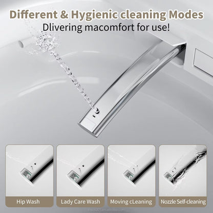 Modern Premium Intelligent Toilet Inventory Surplus Floor Mounted Luxury Electric Bidet Smart Toilet for Rental Property Upgrade