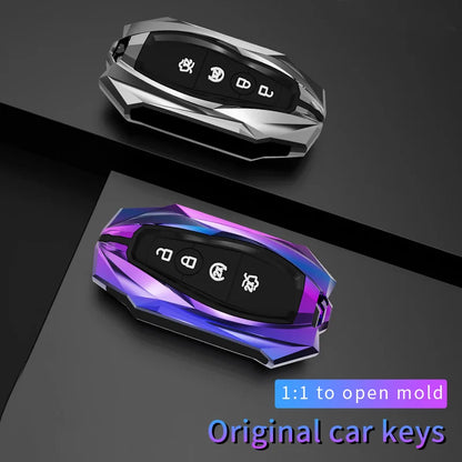 Zinc Alloy Leather Car Smart Key Case Bag High Quality Fit for Ford 2017/2018/2019/2020 F150/Explorer/MustangF55 Key Shell