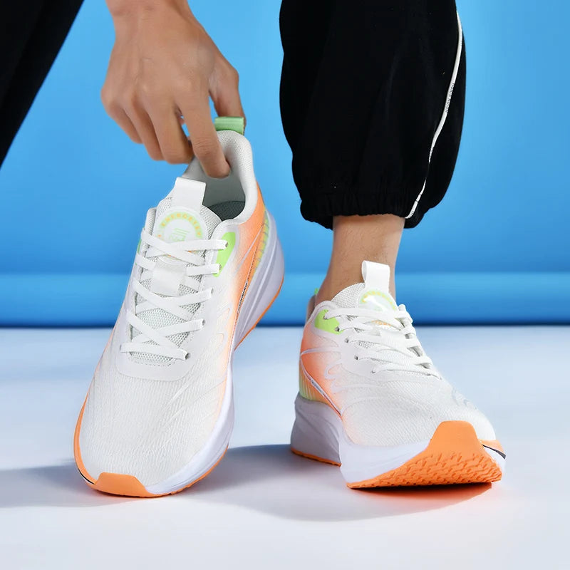 Premium Breathable Mesh Running Shoes Lightweight Carbon Fiber High-Traction Outsole US 13/ EU 47-48 Winter Anti-Slip Foam