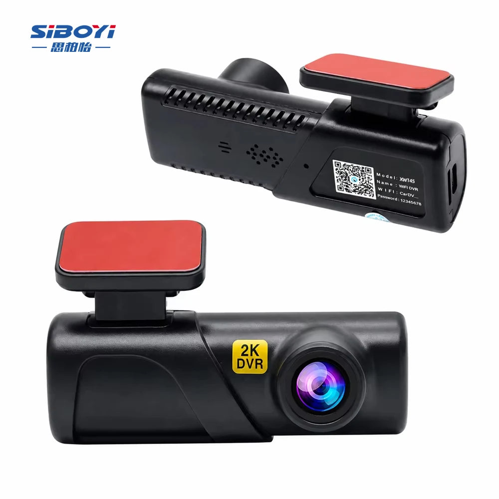 Wireless WiFi IPS Night Vision Loop Recording G Sensor 140 Degree Wide Angle 2K Front Car Video Recorder Dash Cam 24 Hours