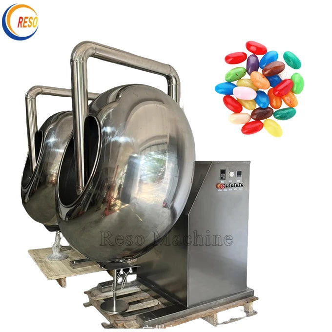 Chocolate Glazing Machine Almond Nut Film Coater Peanut Sugar Coating Machine