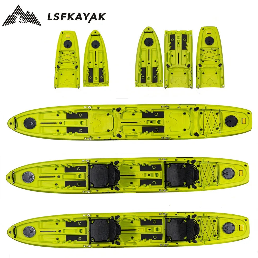 6.5 ft Sit on Top Paddle Kayak Fishing Canoe Plastic Boat
