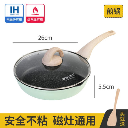 BOREINE Hot Selling Non-Stick Ceramic Coating Die Casting Aluminum Cookware Set Wholesale Fry Pan-New for Kitchen or Home Use