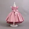 Girls Ready Made New Style Fashion Sleeveless Children Wedding Party Dresses Flower Puffy Frocks