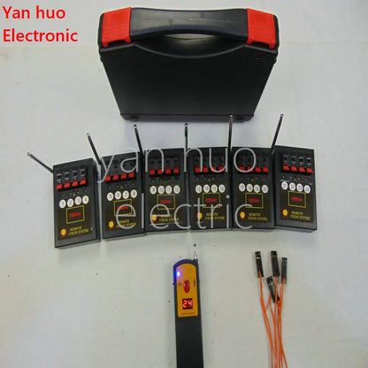 24 Cues Display Showing Smart Remote Christmas Festive Party Power Battery Fireworks Firing System Outdoor 100cues Transmitter