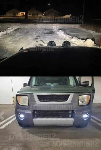 2IN1 Car Canbus LED Fog Light Accessories with Daytime Running Lamp DRL H11 For Citroen Jumper Jumpy 290 295 2015-2024