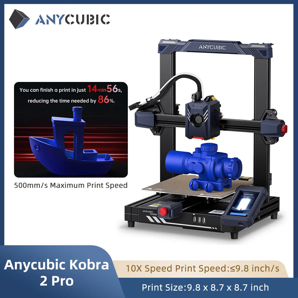 Anycubic 5X 10X Faster Kobra 2 Max Neo Pro Impresora Diy Anycubic Fdm Imprimante Impresora 3d Printing