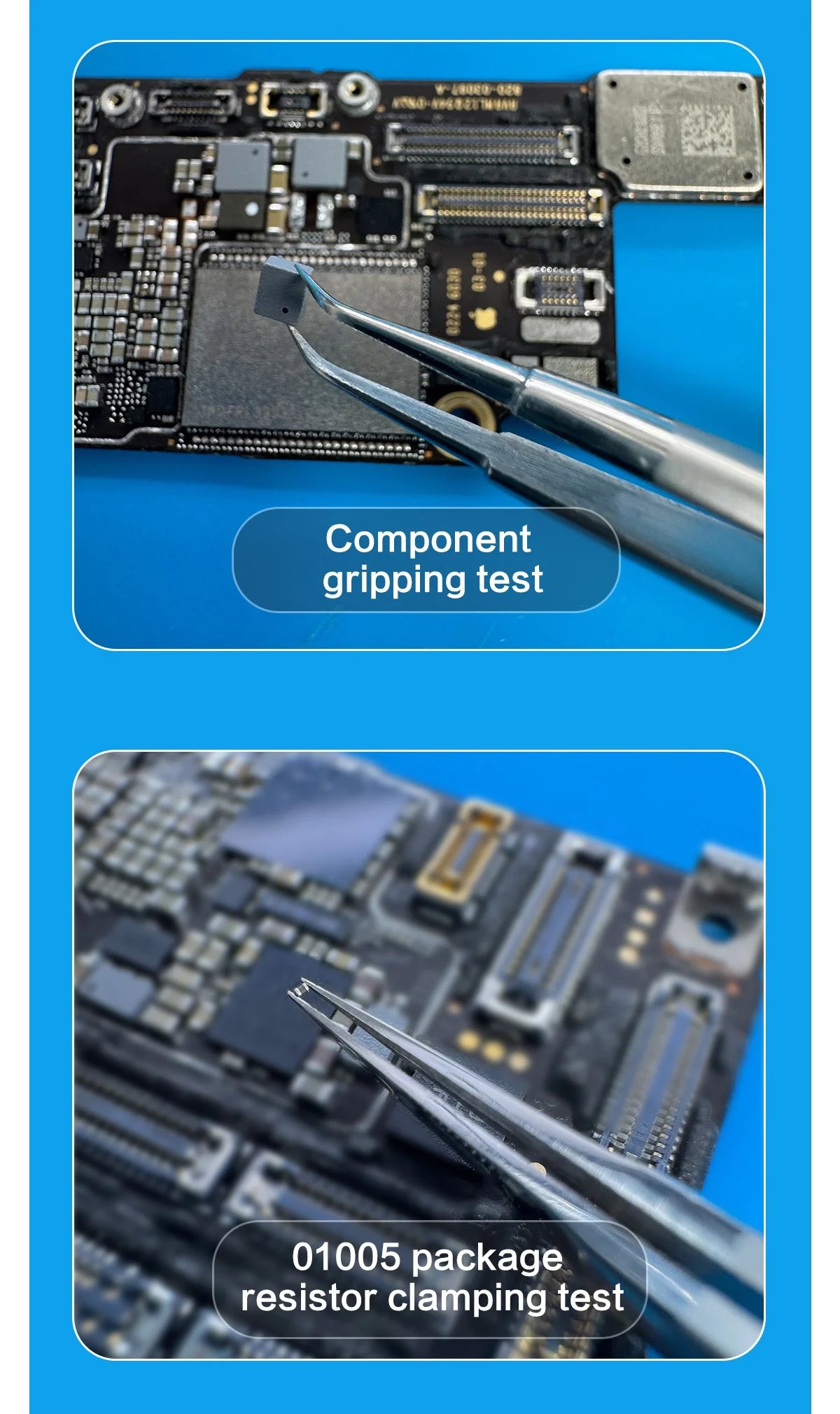 I2C 3D Electronics Extra Hard Alloy Tweezers Precision Forceps for SMD BGA SMT Mobile Phones Flying Line Repair Hand Tools Sets