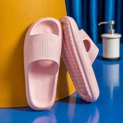 Hot Best Selling Products 2026 Women Thick Platform Summer Indoor Beach Pillow Slides House Cushion Cloud slippers Custom Logo