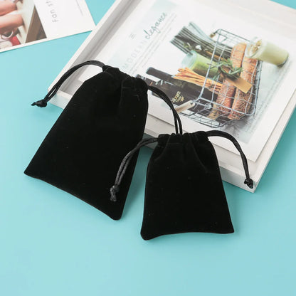 5Pcs Velvet Jewelry Small Pouches for Valentine's Day Marriage Party Gift Display Packing Bag Earrings Rings Organizer Bag
