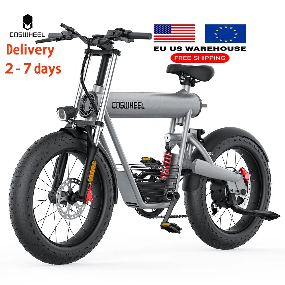 Coswheel T20 Upgraded Version 1500W Ebike Poland Eu Stock Electric Bike Adults for Road Mountain Dirt City Beach Cruiser E Bike