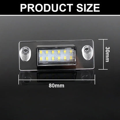 2x For Audi A3 8L S3 Sportback A4 S4 B5 Avant A5 S5 Car Rear LED License Number Plate Light 12V White 6000k SMD Auto Tail Lamp