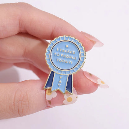 Awkward Worst Medal Brooches Badge Sarcastic Quotes Funny Enamel Pins Clothes Collar Lapel Badge Jewelry Pin for Backpack Hat