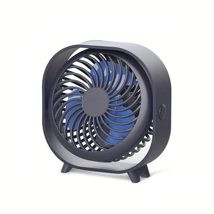 New Desktop Small Fan Rechargeable USA Stock Free Shipping Desktop Fan Portable Office Dormitory Home Sports Car Mini Fan