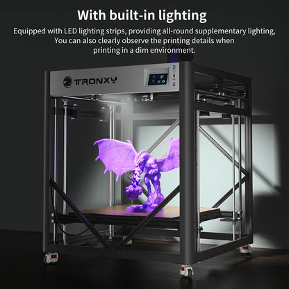 VEHO 600A Enclosure Big Size Klipper High Speed FDM 3D Drucker Auto Leveling Imprimante Impresora 3D Printer Machine