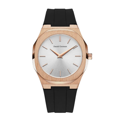 2025 Men Quartz Watch Stainless Steel Waterproof Brand Analogue 24-hour Luxury Wristwatch Luxury Watch Silicone Strap Hombre