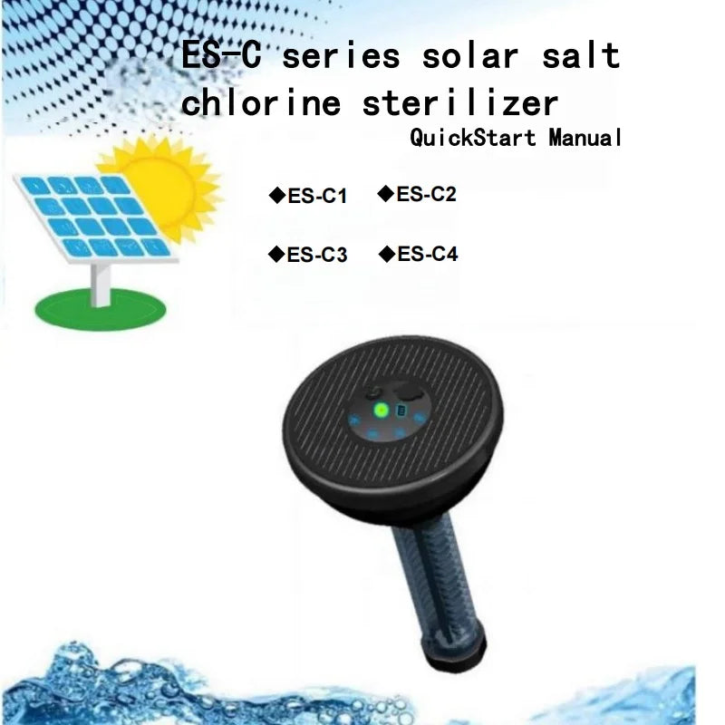 Solar Salt Chlorine Generator Manufacturer Direct Sale Outdoor Frame Swimming Pool Floating Salt Chlorine Generator
