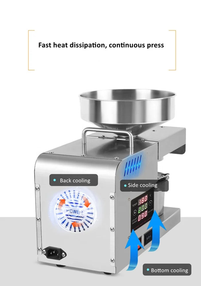 Small Cocoa Butter Sesame Oil Extractor Walnut Oil Press Machine