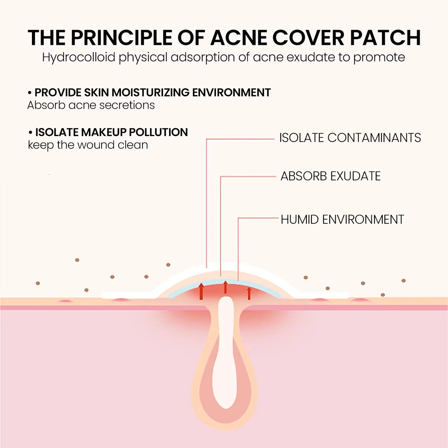 Salicylic Acid Unique Compact Oem Cute Invisible Private Label Custom Design Korean Hydrocolloid Acne Pimple Patches for Face