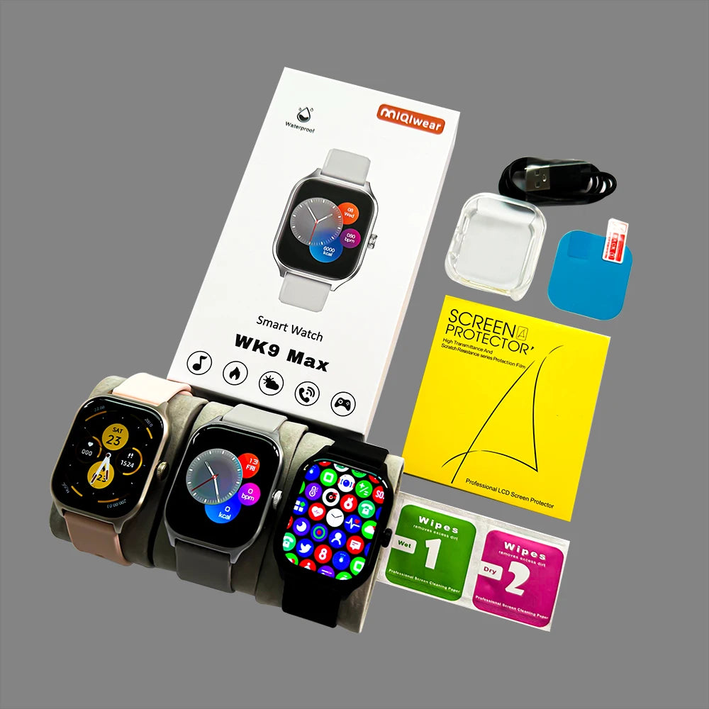 2026 Newest WK9 Max T800 Ultra Smart Watch 2.01 Inch Screen Rotating Dual Buttons Hiwatch Pro S8 IWO Smartwatch T800 Ultra