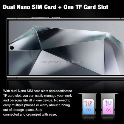 2023 Original Note 20 Ultra Smartphone 16GB+1TB 7.3 Inch AMOLED Screen Android 10.0 Spanish New 2023 Note 20 U1tra Telephone