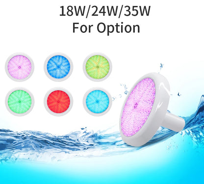Refined Ce Resin Filled Pool Light for Liner Vinyl Fiberglass 1-1/2" Led Underwater Light 1.5 Inch Swimming Pool Light