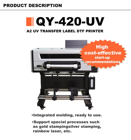 QINYU DTF Sticker Printer UV Printing Machine for Bottle Printing Machine UV Printer for Case Cell Phone Printers UV by PDG ibma