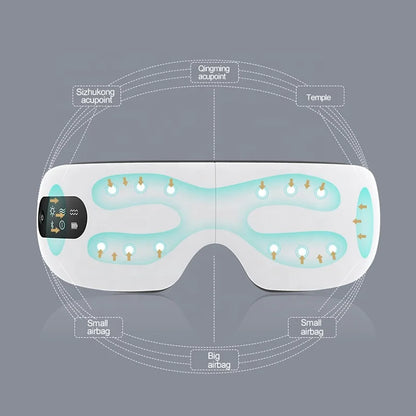 MEIZONS Portable  AI New Arrivals Heat air Pressure Eye Therapy Luxury Eye Massage of Customized logo