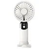 USB Portable 6-Speed Digital Display Fan Mini Handheld Large Wind Silent Desktop Cooling Gift Foldable for Household Car Use