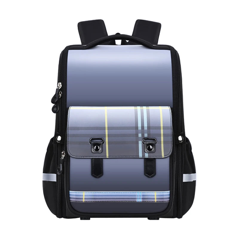 Waterproof Polyester Ultra-Light 20-36L Large Capacity with Air Cushion Belt Soft Handle England Style School Backpack