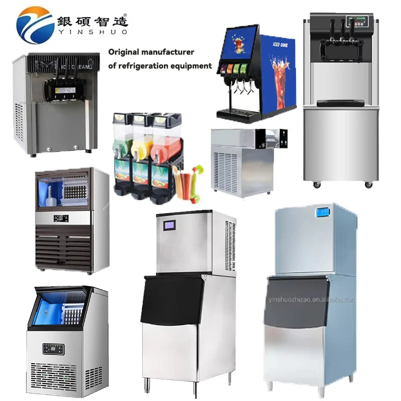 3 Flavors Ice Cream Maker 28-36L/H Fully Automatic Soft Ice Cream Machine with Two Compressor Precooling and Hopper Mixer