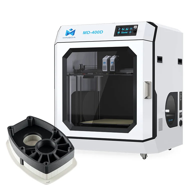 MD-400D Professional Core XY 3D Printer Auto-Levelling Dual Nozzles High-Speed 1-Year Warranty Prototyping Rapid Prototyping Two