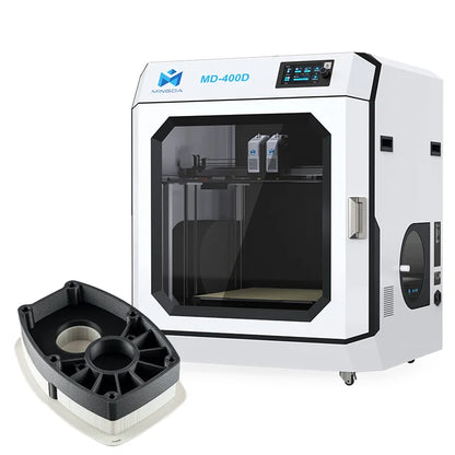 MD-400D Professional Core XY 3D Printer Auto-Levelling Dual Nozzles High-Speed 1-Year Warranty Prototyping Rapid Prototyping Two