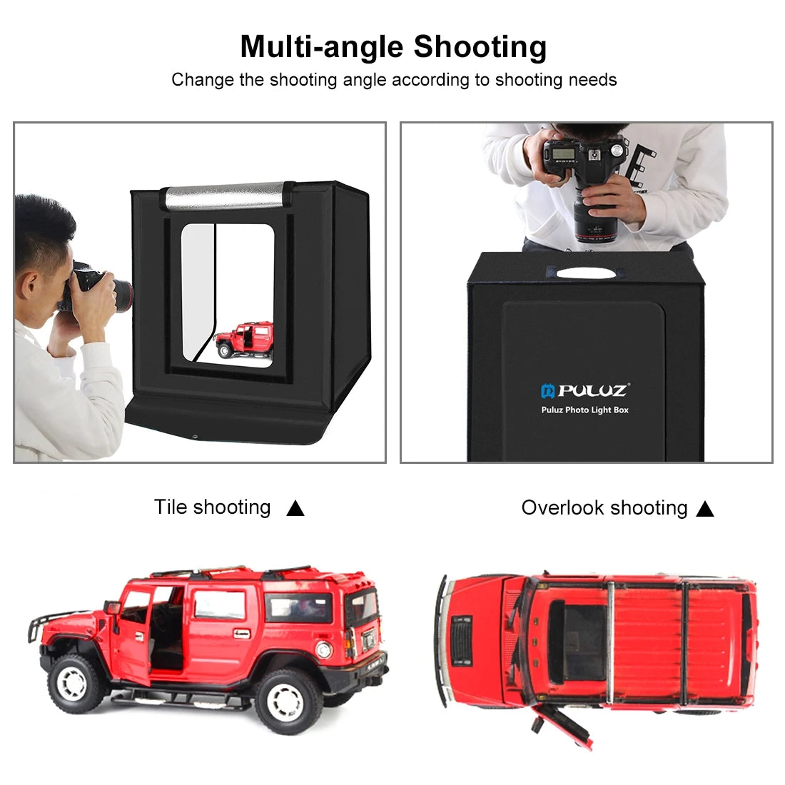 PULUZ 40cm Foldable Lighting Tent Kit Popular Wholesale Photo Studio for Softbox with Free Background Photo Studio Accessories