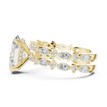 Ready to Sale Lab Diamond Solitaire Engagement Ring with Unique Style Handmade Engagement Ring For Sale By Exporters