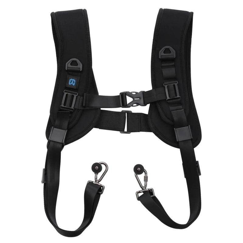 PULUZ Quick Release Double Shoulder Harness with Decompression Foam Strap Belt Soft Pad Original Global Source for DSLR Camera