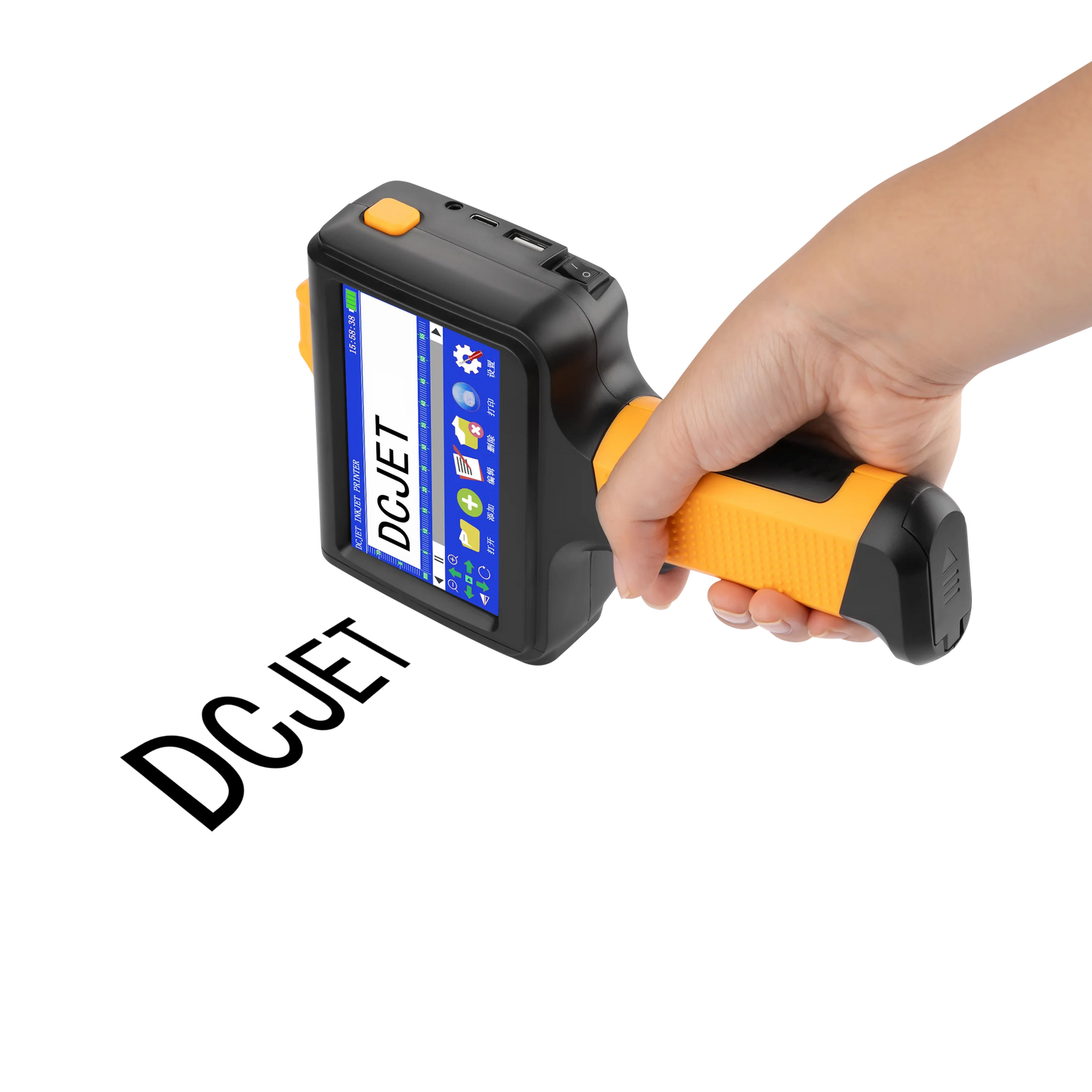 Handheld Mini Small Expiry Date Stamping Aluminum Plastic Paper Boxes Cans Inkjet Printing Machine