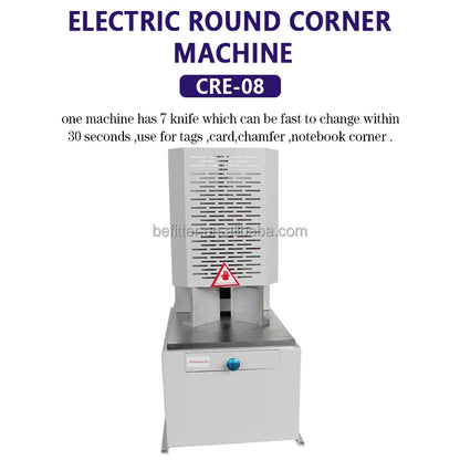 CRE-08 Automatic Hard case Making Machine Book Round Cornering Machine Round Corner Cutting Machine