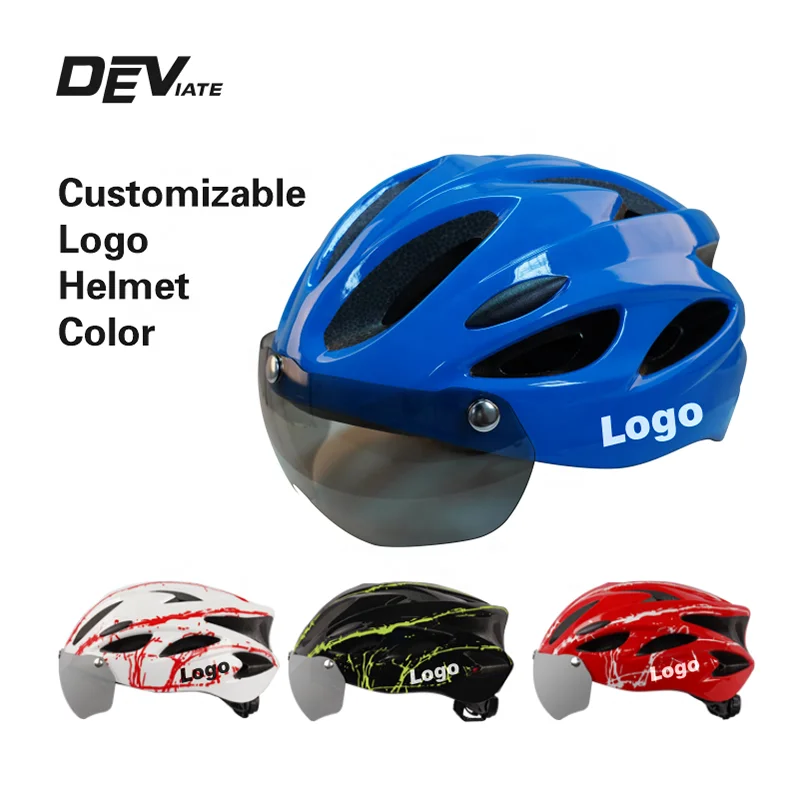 DEVIATE OEM ODM Custom Adjustable Dirt Bike Helmet with 11-15 Air Vents EPS+PC Material for E-Bike & Biking
