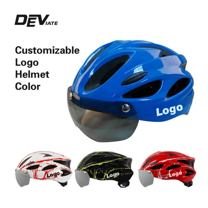 DEVIATE OEM ODM Custom Adjustable Dirt Bike Helmet with 11-15 Air Vents EPS+PC Material for E-Bike & Biking