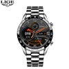 LIGE BW0189 Rugged Steel Men's Smartwatch Answer Dial Call Fitness Tracker Wearable DevicesWaterproof Smart Bracelet for Sports