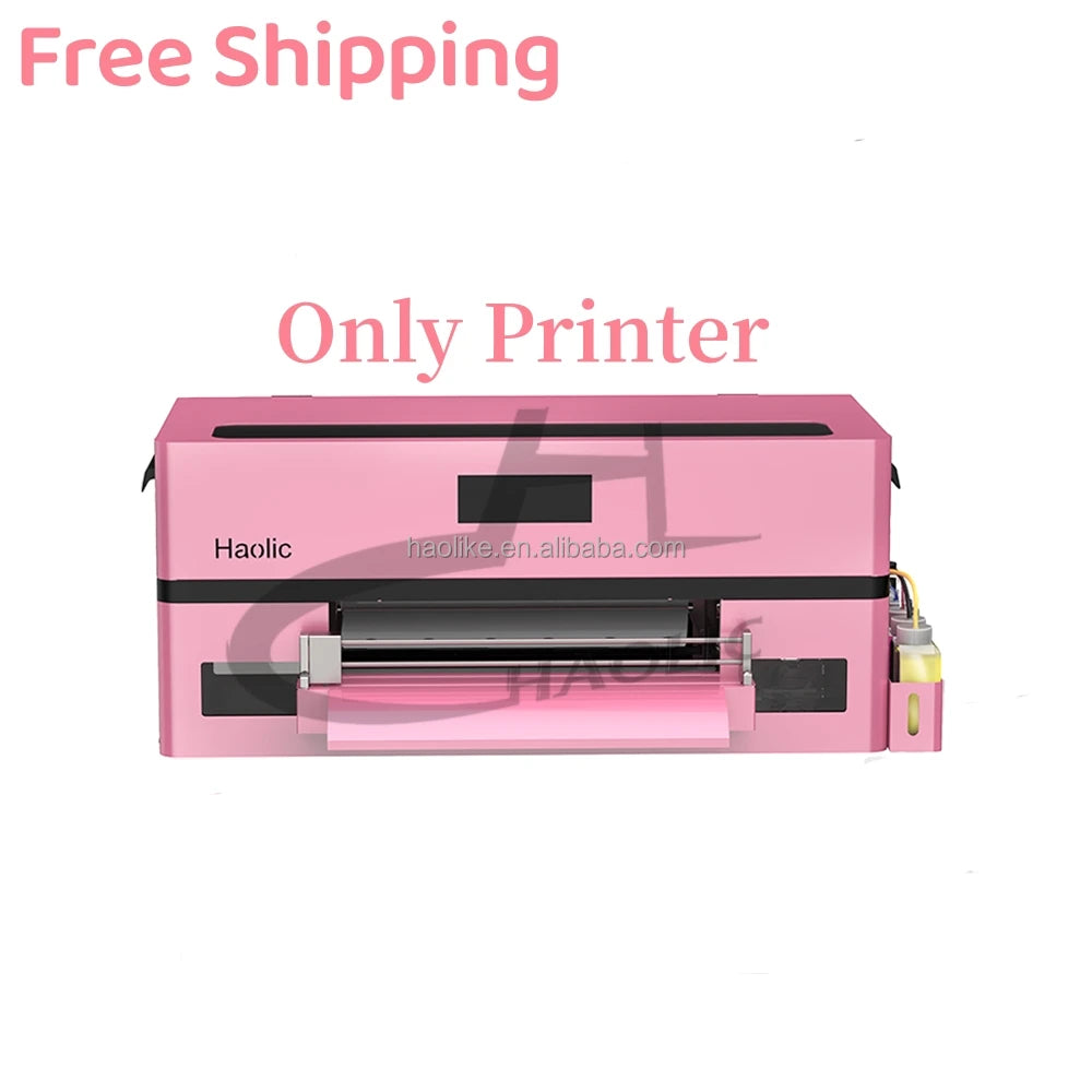 Haolic 13inch A3 DTF Printer with XP600 Head Roll-to-Roll Direct to Film Heat Transfer Machine for Any Fabric US Stock