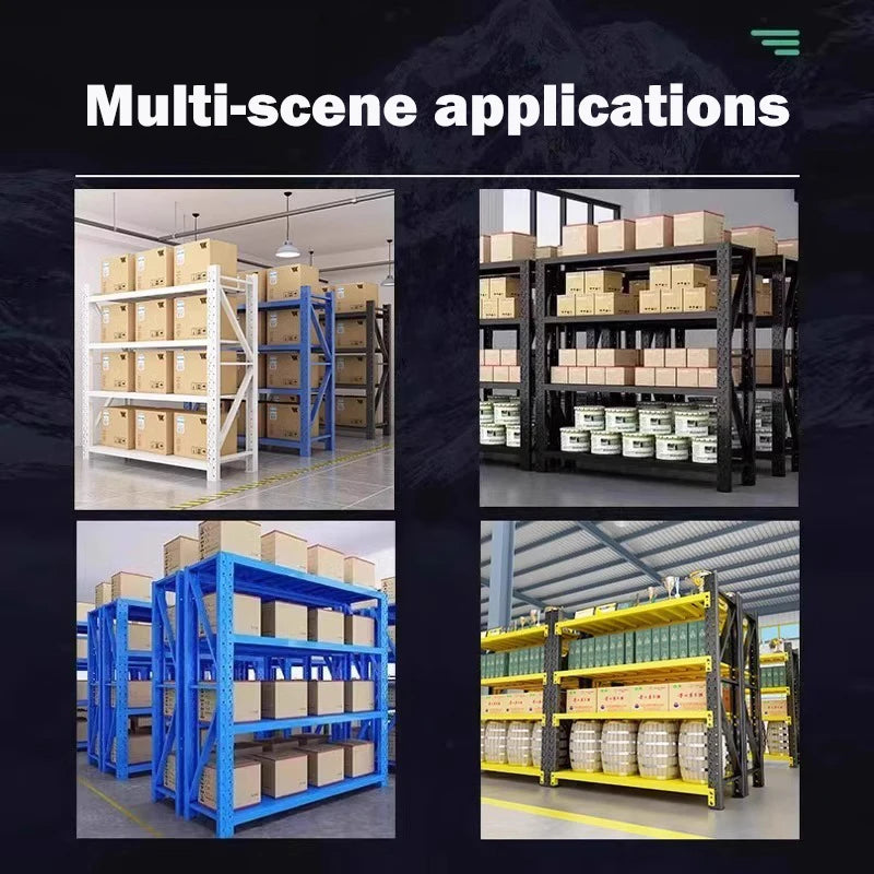 Warehouse Racking 4 Tiers Load Capacity 150kg Adjustable Metal Steel Racking Warehouse Storage Pallet Racking