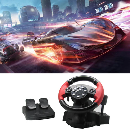 Racing Steering Wheel For PS3 / PS2 Game Steering Wheel PC Vibration Remote Controller Wheels Drive For PC