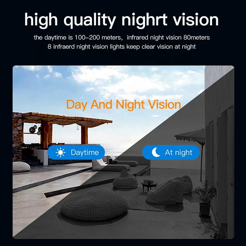 Wireless IP66 80M Auto Tracking 5MP 30X Speed Dome PTZ WiFi Camera with Night Vision and Cloud Storage