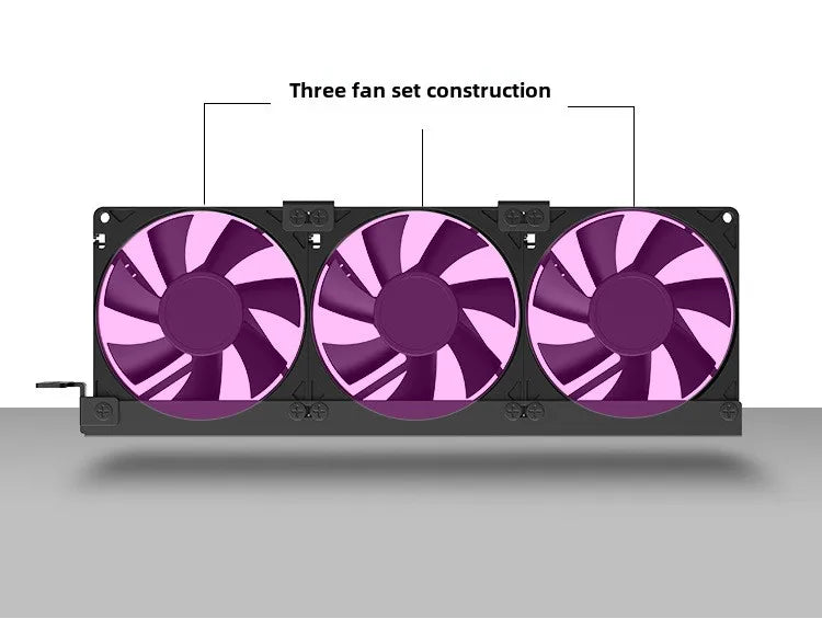 TEUCER VC-C270 Auxiliary PCI Case Ball Bearing Plastic Heatsink for Graphics Card Cooler Efficient CPU Computer Cooling Fan